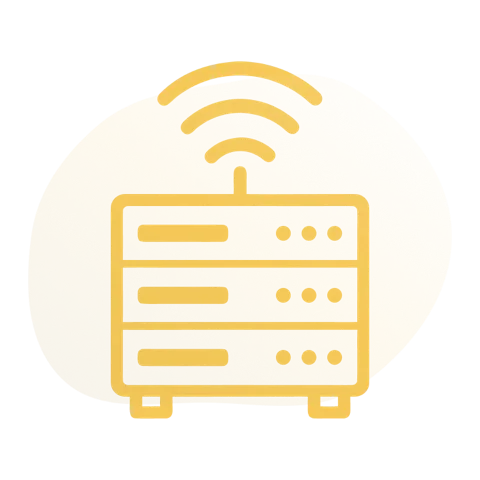 Illustration: Telefonie-Infrastruktur